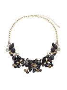 Design Lab Floral Rhinestone Collar Necklace