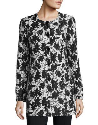 Karl Lagerfeld Suits Ground Floral Top