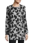Karl Lagerfeld Suits Ground Floral Top