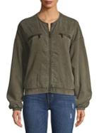 Hudson Jeans Puff Sleeve Shirt Jacket