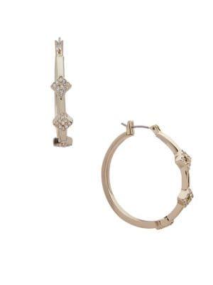 Ivanka Trump Crystal-embellished Hoop Earrings