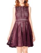 California Moonrise Lace Skater Fit-and-flare Dress
