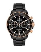Bulova Marine Star Chronograph Black Bracelet Watch