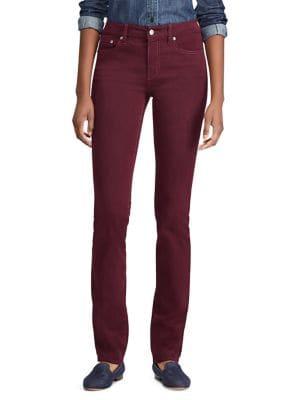 Lauren Ralph Lauren Premier Straight Sateen Jeans