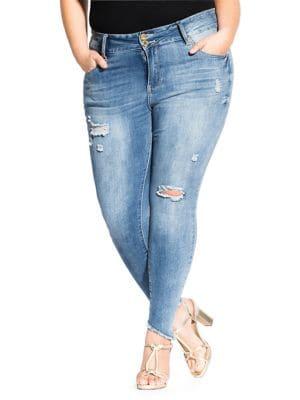 City Chic Plus Untamed Asha Jeans