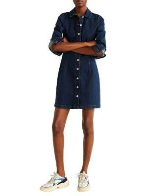 Mango Denim Mini Shirtdress