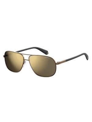 Polaroid Core 60mm Aviator Sunglasses