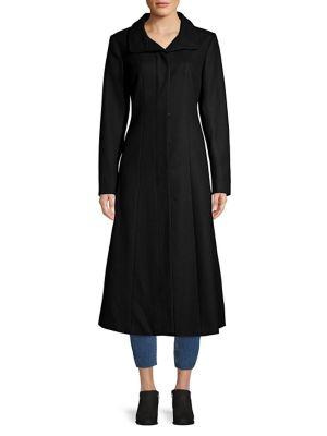 Gallery Pleated Long Fit-&-flare Coat