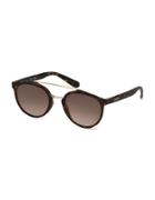 Guess 52mm Round Sunglasses