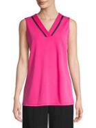 Calvin Klein Contrast V-neck Top