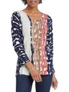 Nic+zoe Petite Typekit Cotton-blend Top