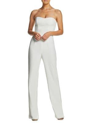 Dress The Population Alexis Strapless Crepe Jumpsuit