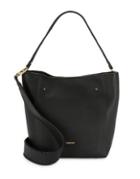 Calvin Klein Whip-stitch Leather Hobo Bag