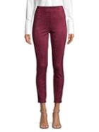 Ivanka Trump Cropped Faux-suede Trousers