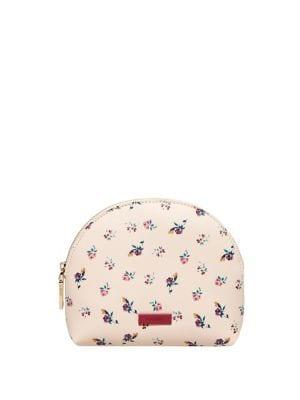 Mango Neceser Fleur Faux Leather Purse
