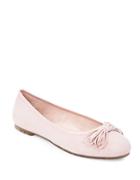 Me Too Cassi Spaghetti Bow Suede Ballet Flats