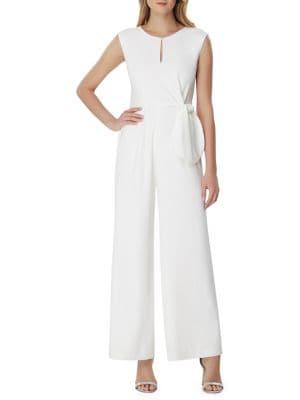 Tahari Arthur S. Levine Side Tie Jumpsuit