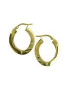 Lord & Taylor 14k Yellow Gold Curved Hoops