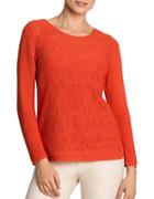 Nic+zoe Textured Cotton-blend Sweater