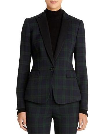 Anne Klein Petite Petite Plaid Blazer