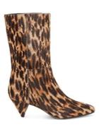 Vince Camuto Rastel Leopard-print Calf Hair Mid Boots