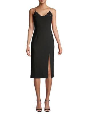 Finders Lace-trimmed Slit Slip Dress