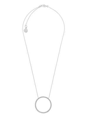 Michael Kors Brilliance Circular Pave Pendant Necklace