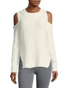 French Connection Cold Shoulder Cotton Sweater
