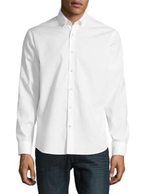 Black Brown Dobby Optical Shirt