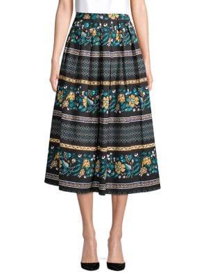 Max Mara Graphic Cotton Skirt