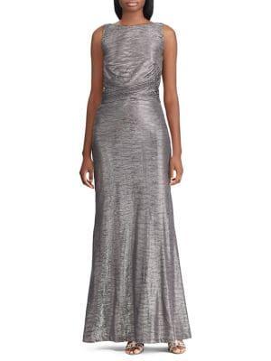 Lauren Ralph Lauren Metallic Fit-&-flare Gown