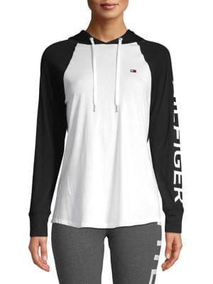 Tommy Hilfiger Performance Hooded Raglan Sleeve Pullover