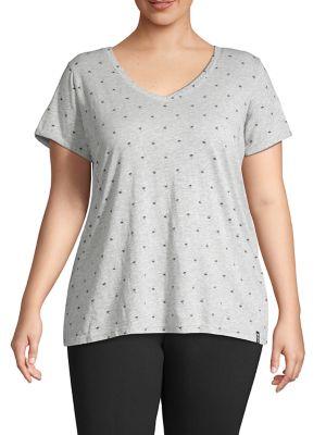 Marc New York Performance Plus Printed V-neck T-shirt