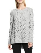 Vince Camuto Crewneck Chunky Cable Knit Sweater