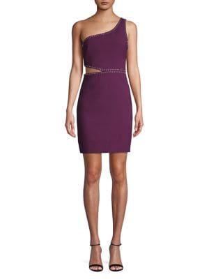 Likely One Shoulder Studded Sheath Dress