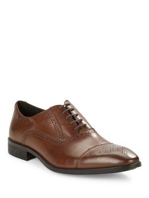 Black Brown Cartier Leather Oxfords