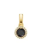Michael Kors Sterling Silver, Crystal & Onyx Disk Charm
