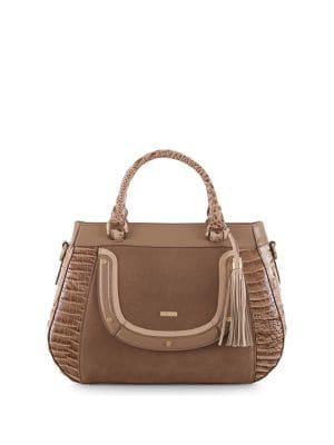 Brahmin Raelynn Convertible Leather Satchel