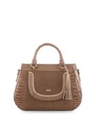 Brahmin Raelynn Convertible Leather Satchel