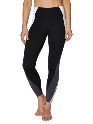 Betsey Johnson Colorblock Strappy Cutout Leggings