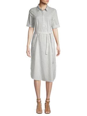 Vero Moda Striped Belted Shirtdress