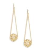 Design Lab Lord & Taylor Crystal And Drop Earrings