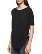 Calvin Klein Lace-up Short Sleeve Top
