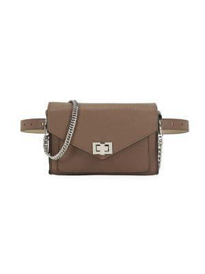 Steve Madden Faux Leather Convertible Belt & Chain Crossbody Bag