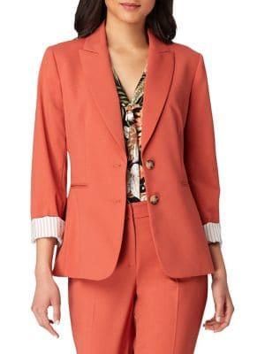 Tahari Arthur S. Levine Petite Cuffed Jacket