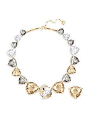 Swarovski Goldplated And Multi-colored Crystal March Fox Necklace