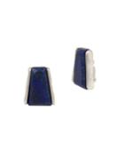 Robert Lee Morris Collection Blue Note Lapis Crystal Clip-on Earrings