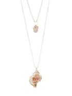 Design Lab Layered Shell Drop Necklace