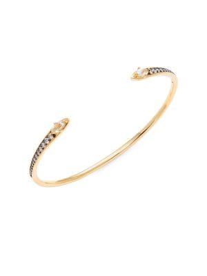 Nadri Villa White Topaz Sterling Silver Cuff