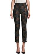 Lord & Taylor Petite Floral Jacquard Pants